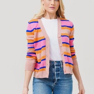 Jumper 1234 Deckchair Stripe Cardigan | Size Medium